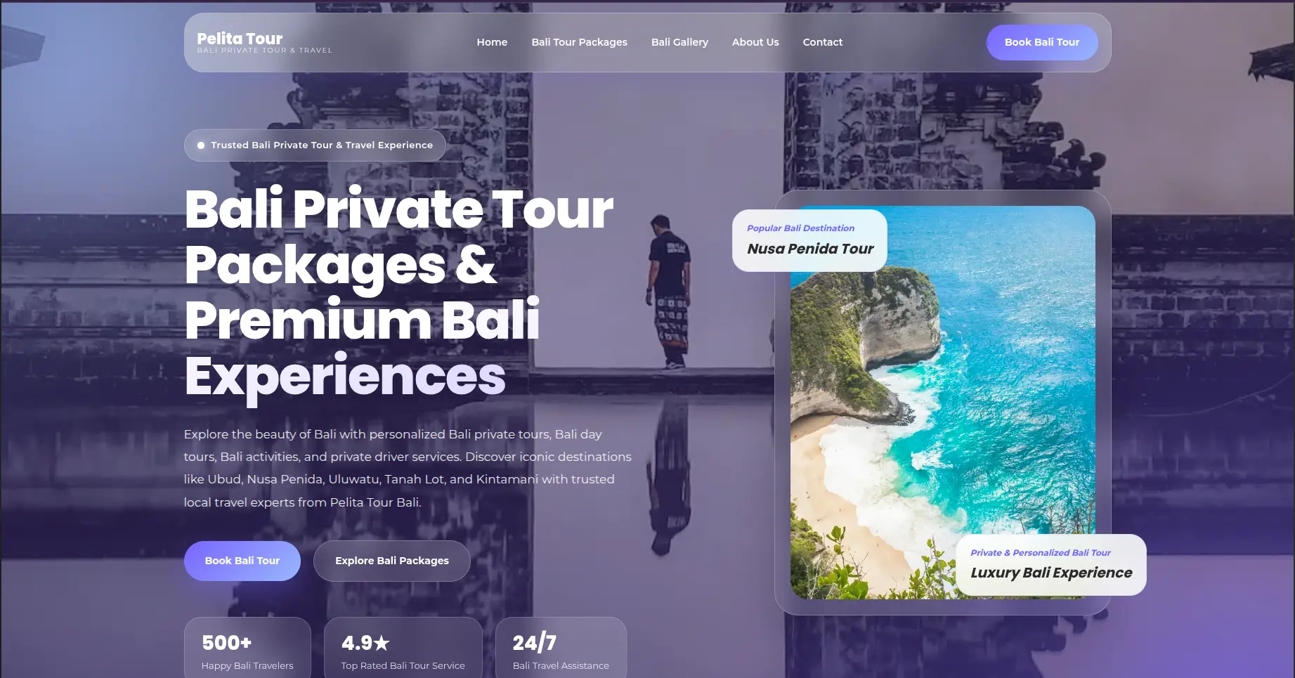 Website Tour Bali Profesional